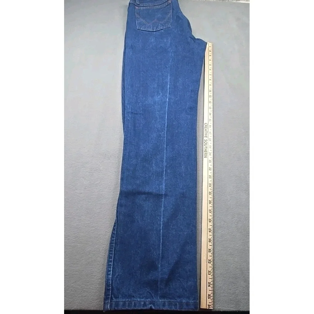 Wrangler Cowboy Cut Original Fit High Rise‎ Indigo Straight 33/36 Western Jeans